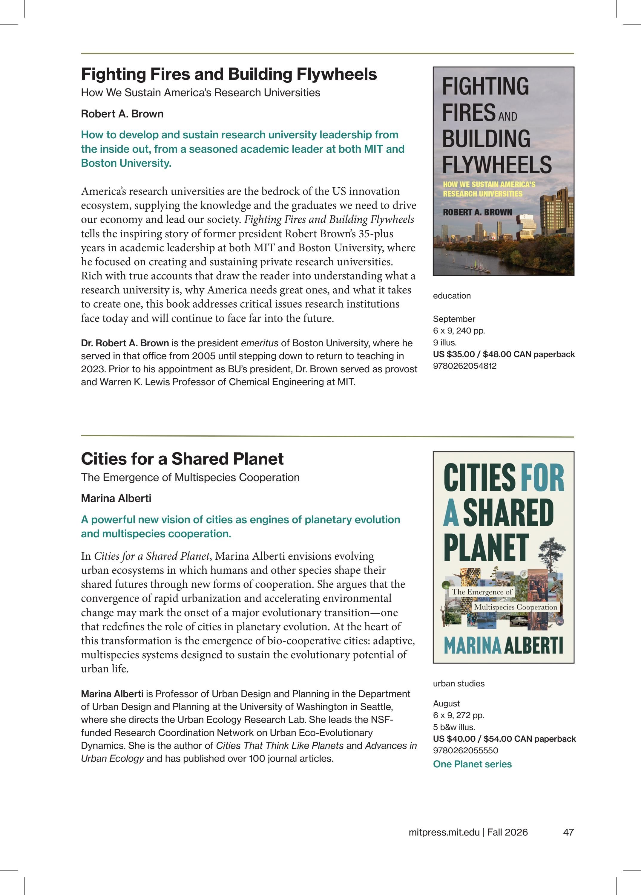 MIT Press Fall 2026 Catalog Weekly Ad January 1 - December 31, 2026