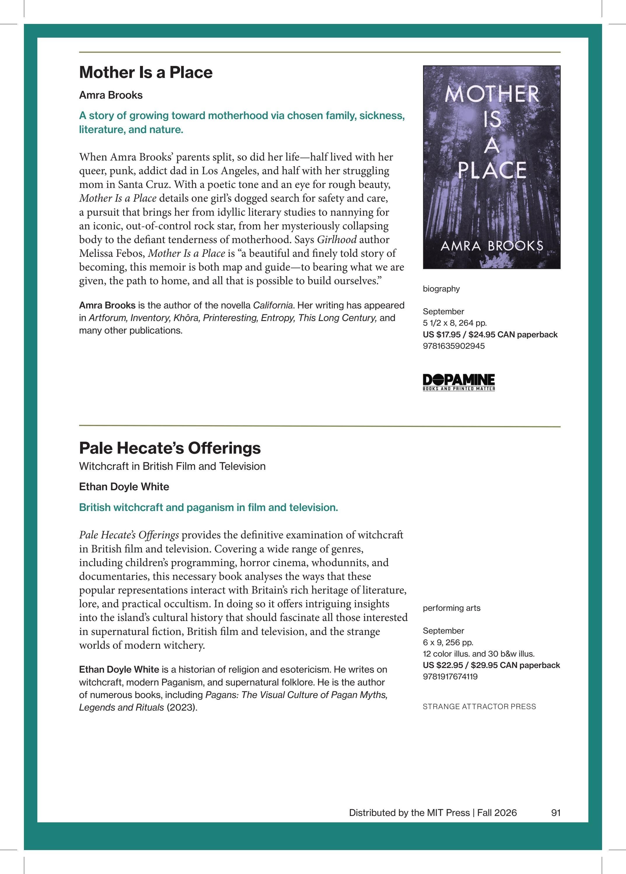 MIT Press Fall 2026 Catalog Weekly Ad January 1 - December 31, 2026