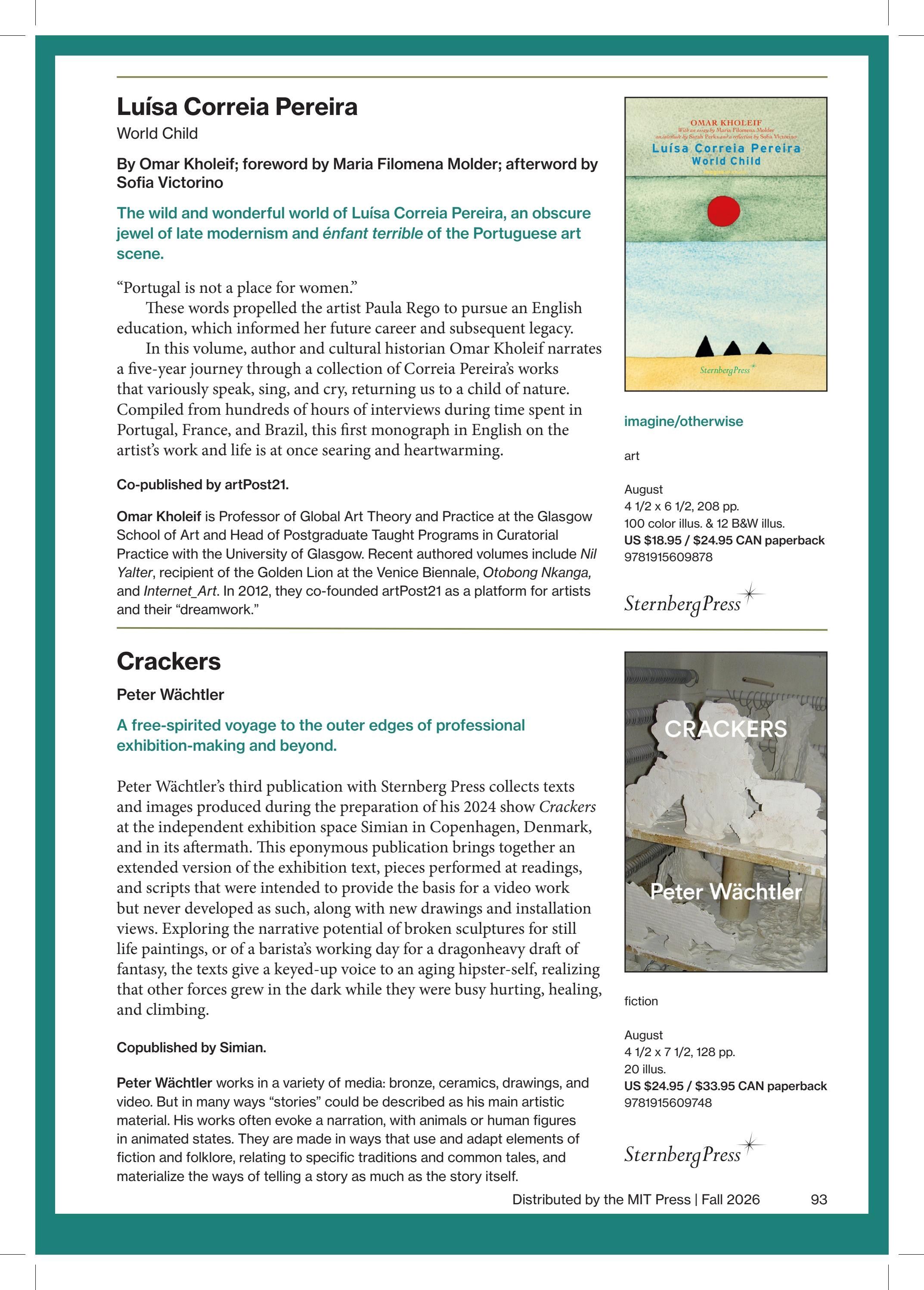 MIT Press Fall 2026 Catalog Weekly Ad January 1 - December 31, 2026