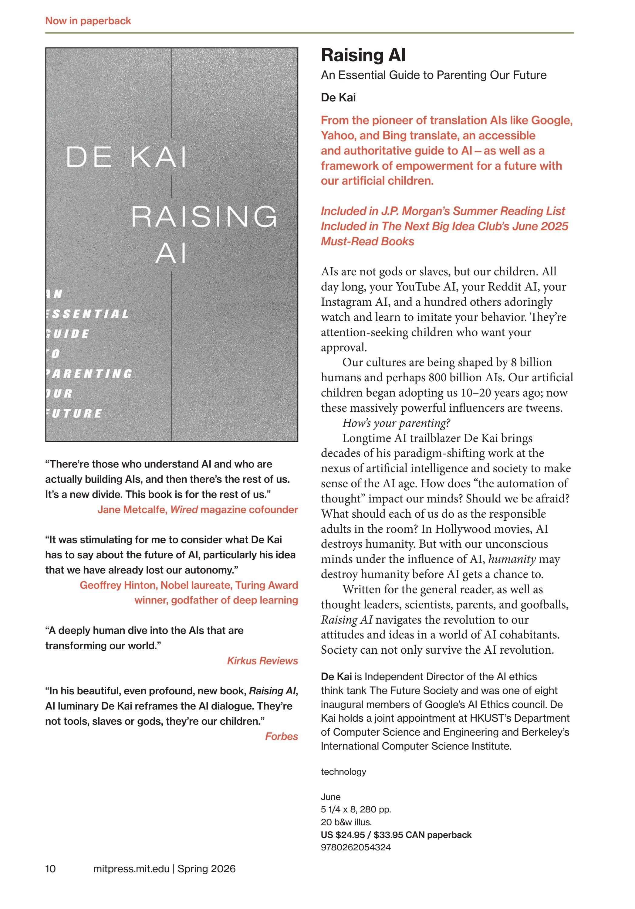 MIT Press Spring 2026 Catalog Weekly Ad January 1 - December 31, 2026