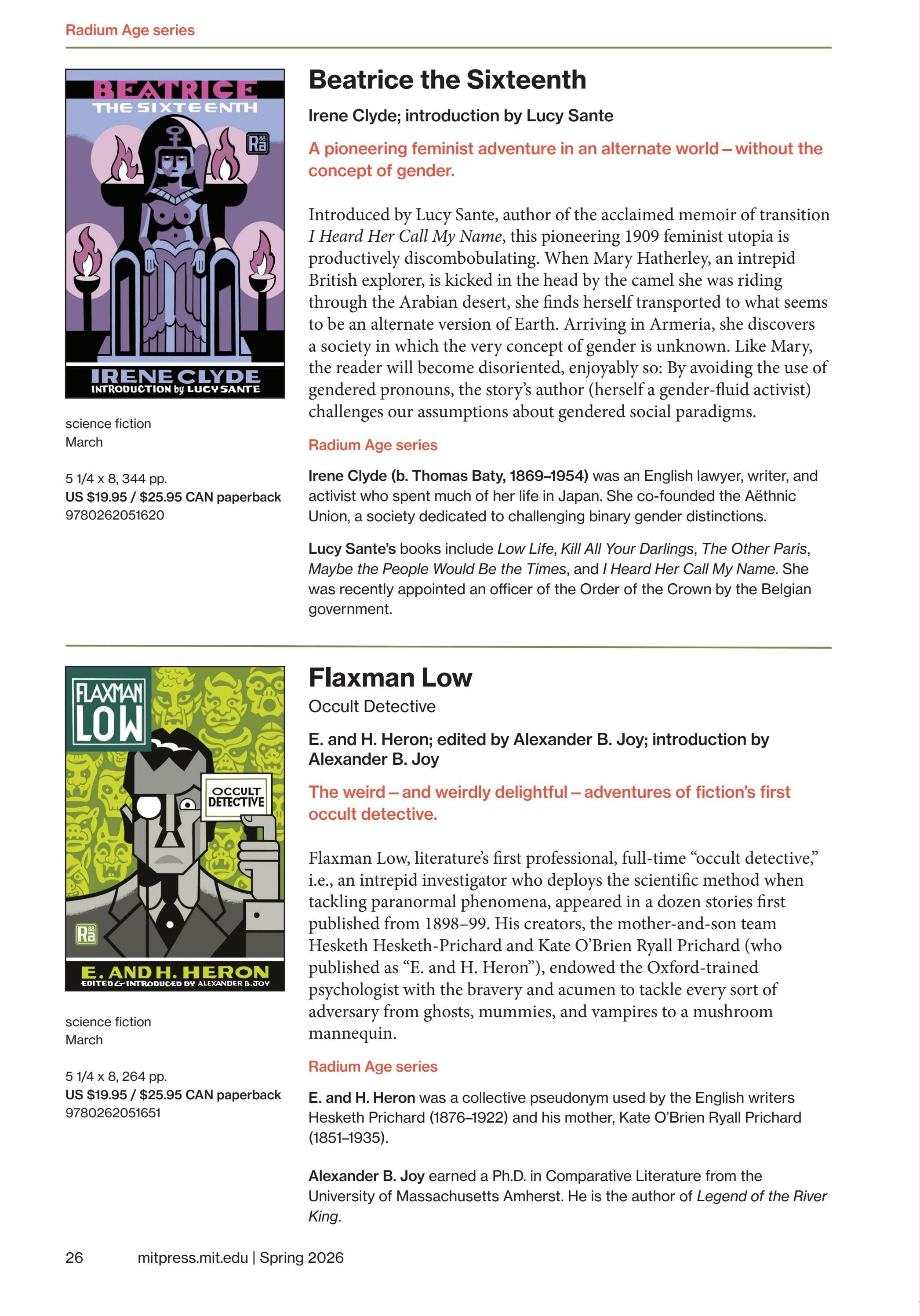 MIT Press Spring 2026 Catalog Weekly Ad January 1 - December 31, 2026