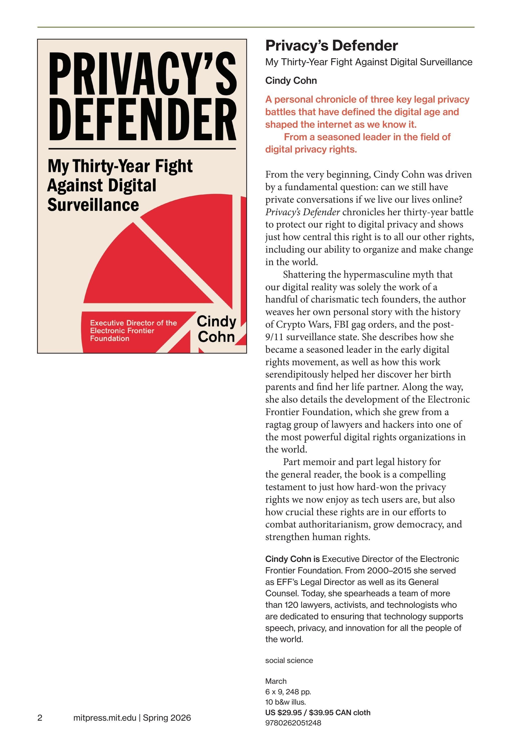 MIT Press Spring 2026 Catalog Weekly Ad January 1 - December 31, 2026