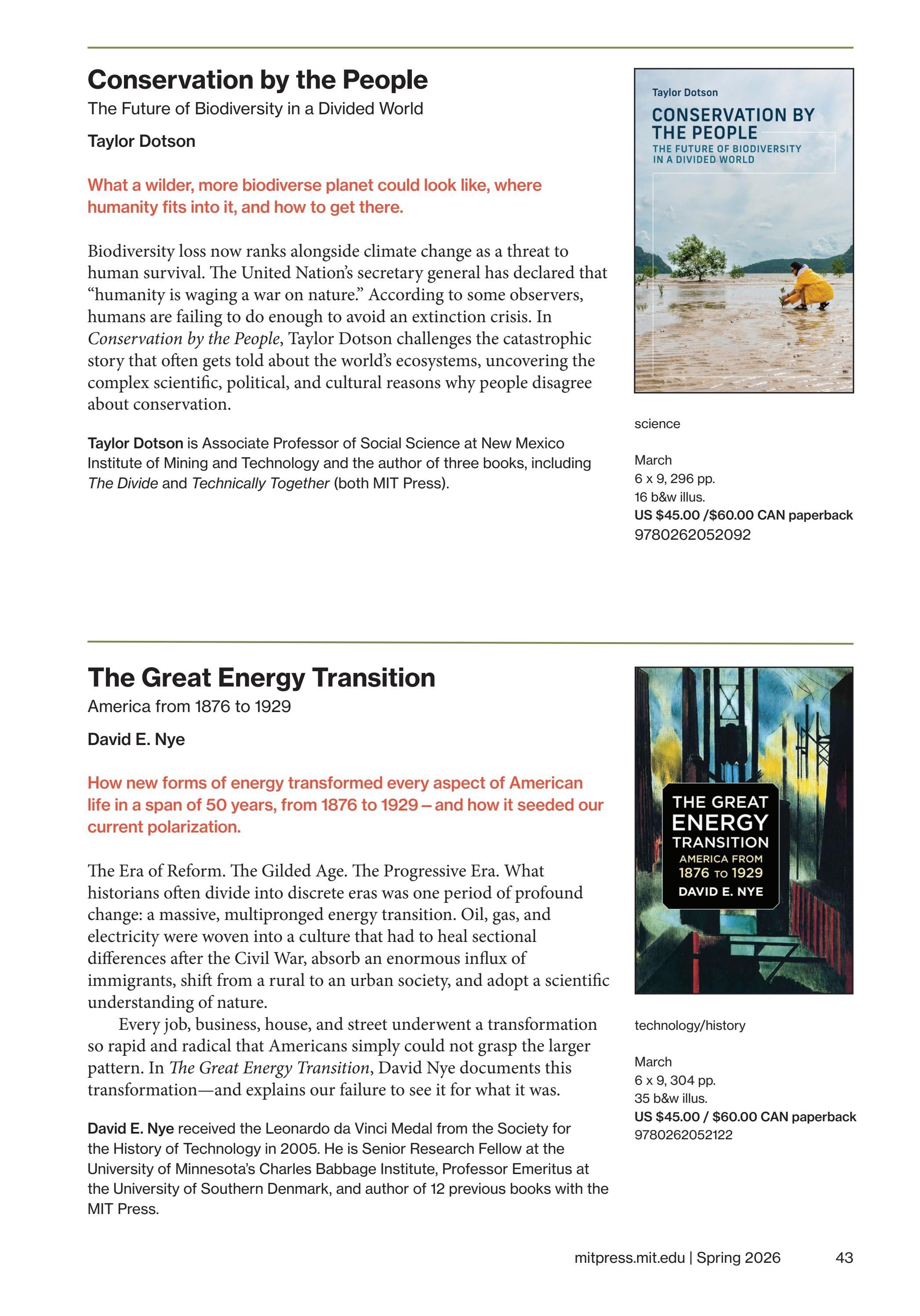 MIT Press Spring 2026 Catalog Weekly Ad January 1 - December 31, 2026