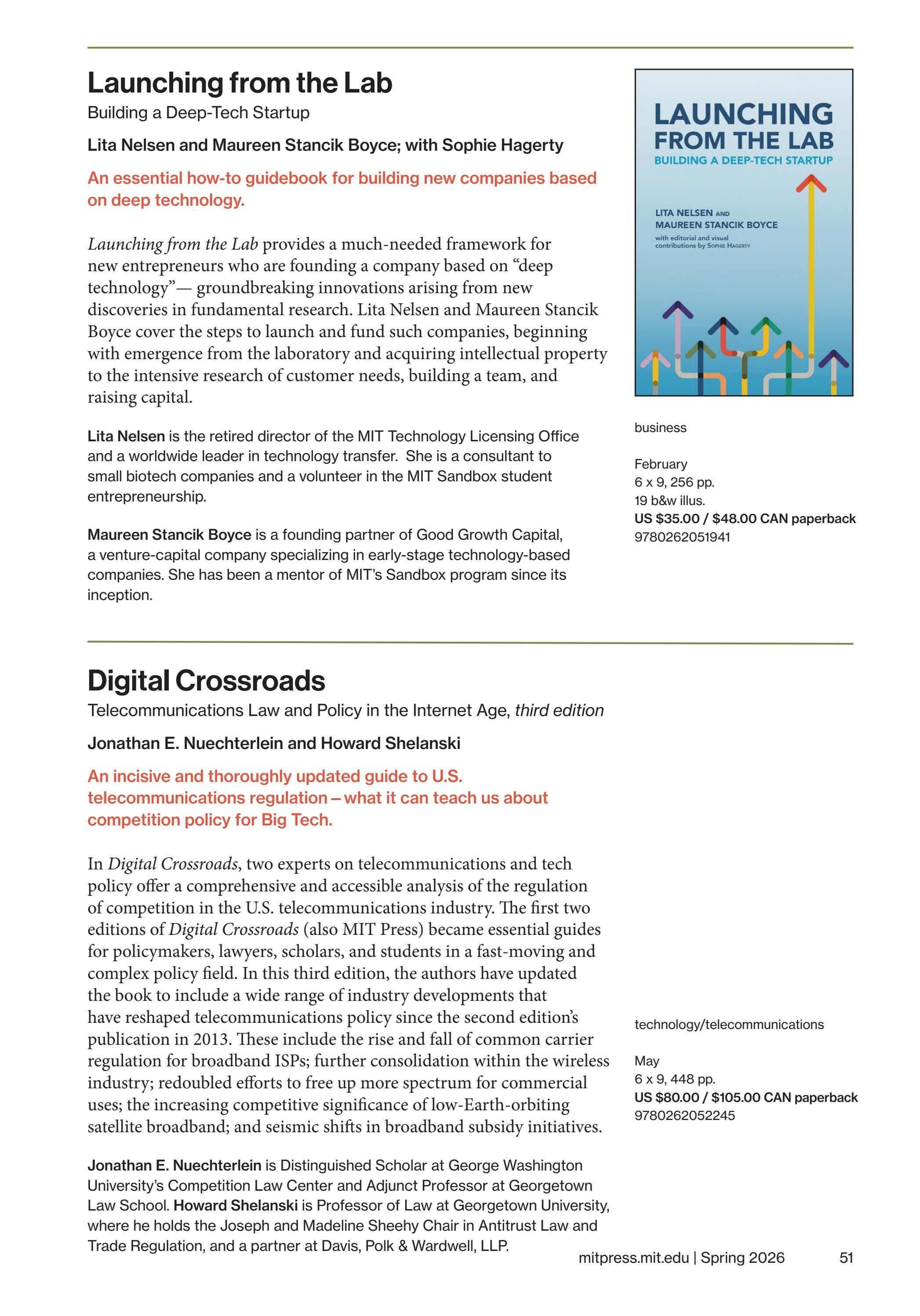 MIT Press Spring 2026 Catalog Weekly Ad January 1 - December 31, 2026