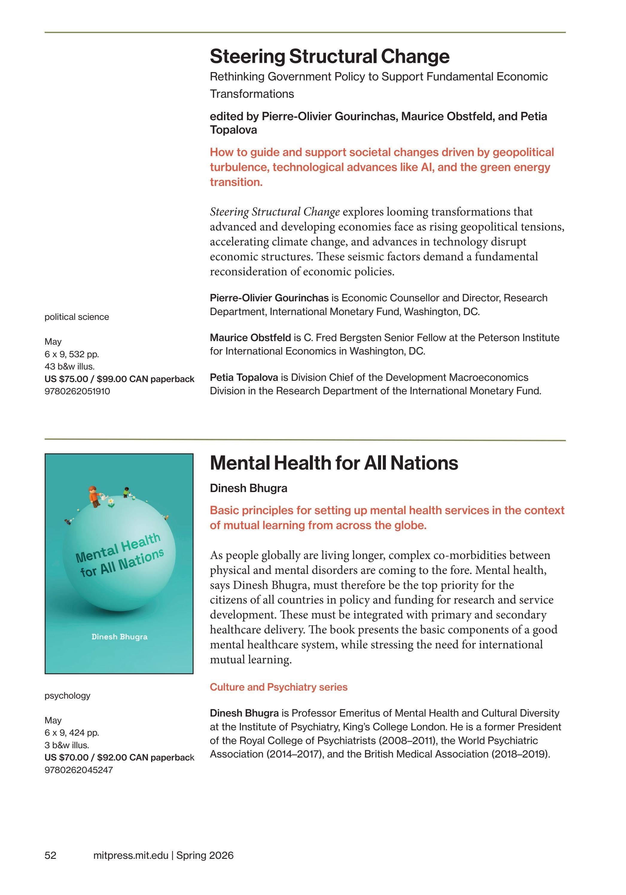 MIT Press Spring 2026 Catalog Weekly Ad January 1 - December 31, 2026