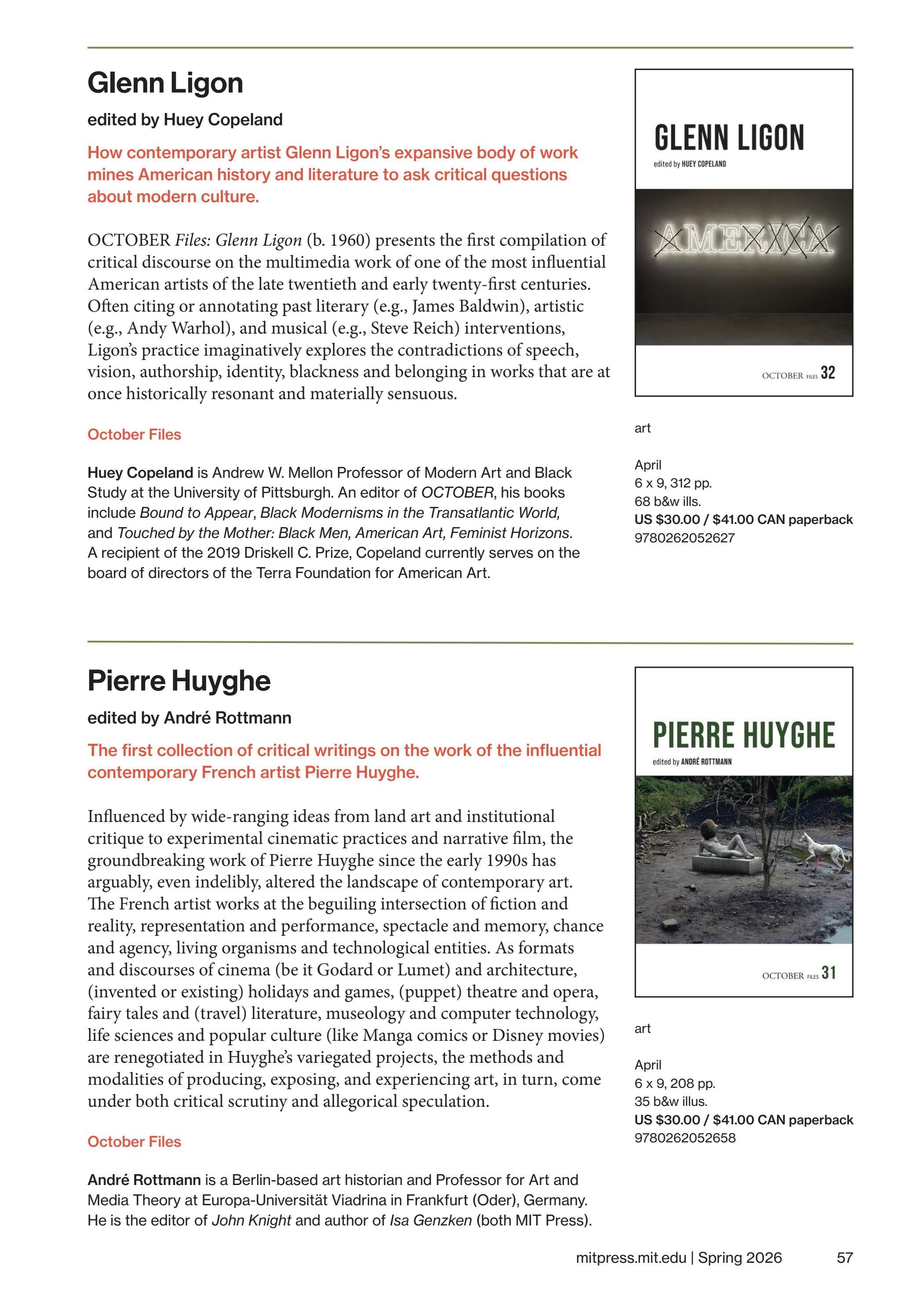 MIT Press Spring 2026 Catalog Weekly Ad January 1 - December 31, 2026