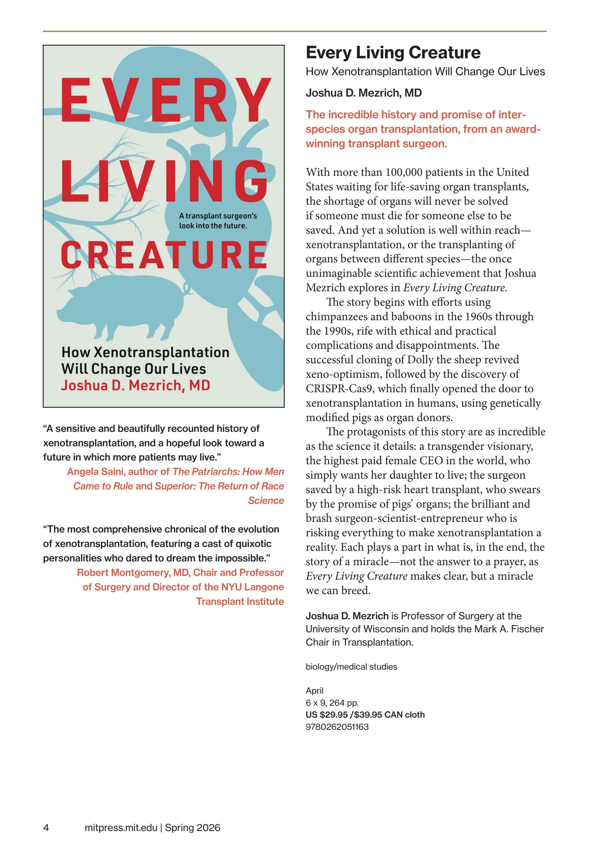 MIT Press Spring 2026 Catalog Weekly Ad January 1 - December 31, 2026
