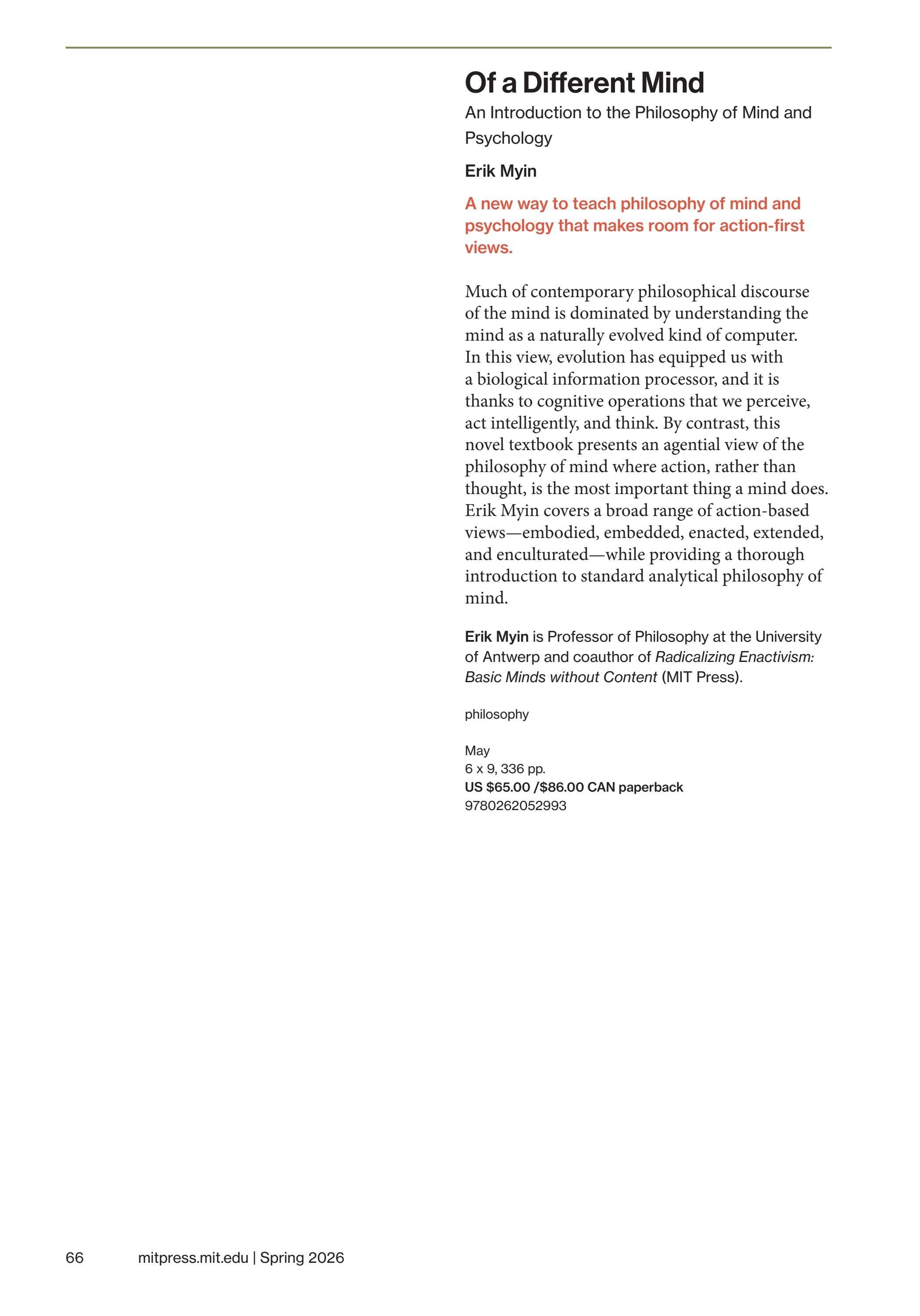 MIT Press Spring 2026 Catalog Weekly Ad January 1 - December 31, 2026