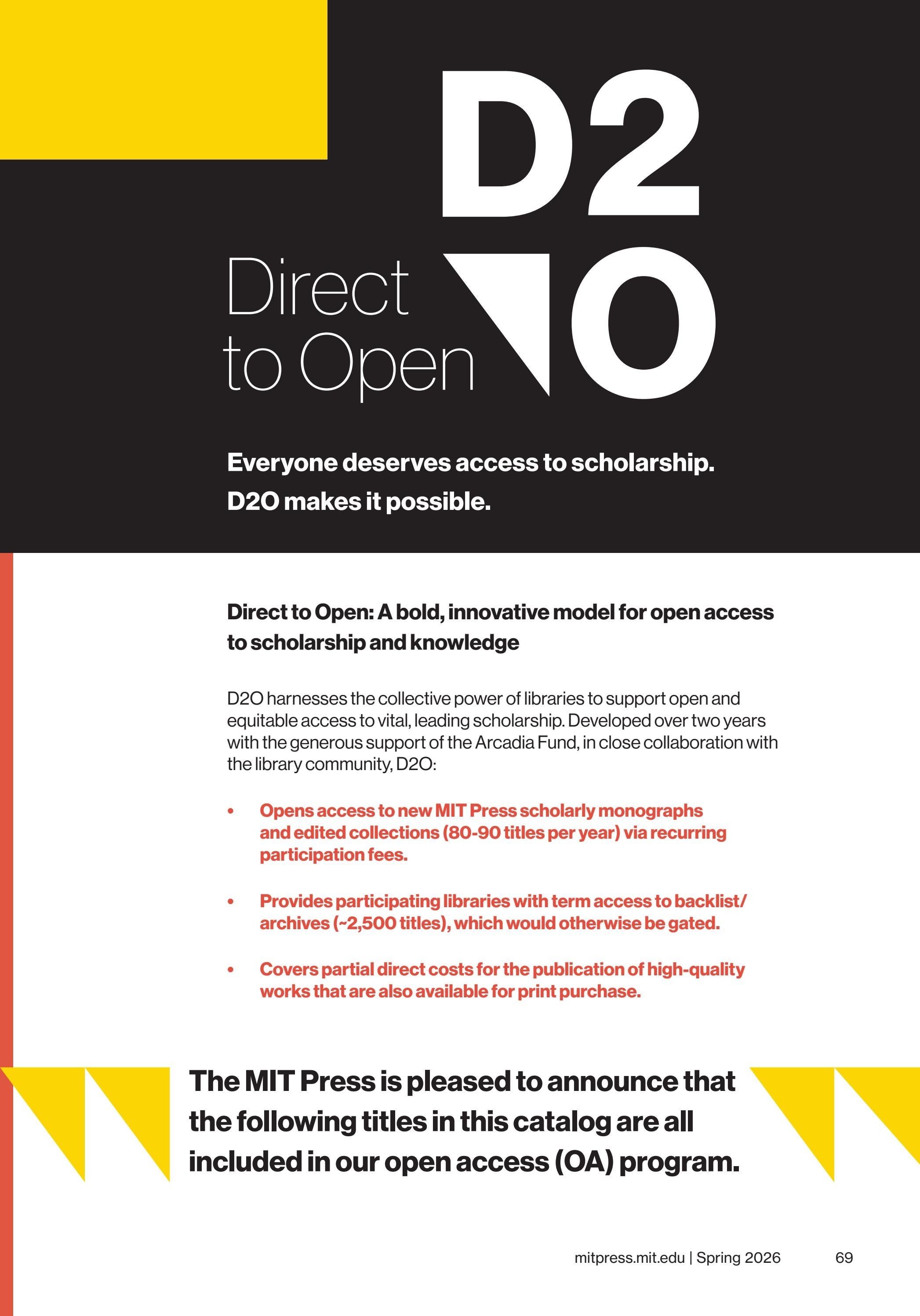 MIT Press Spring 2026 Catalog Weekly Ad January 1 - December 31, 2026