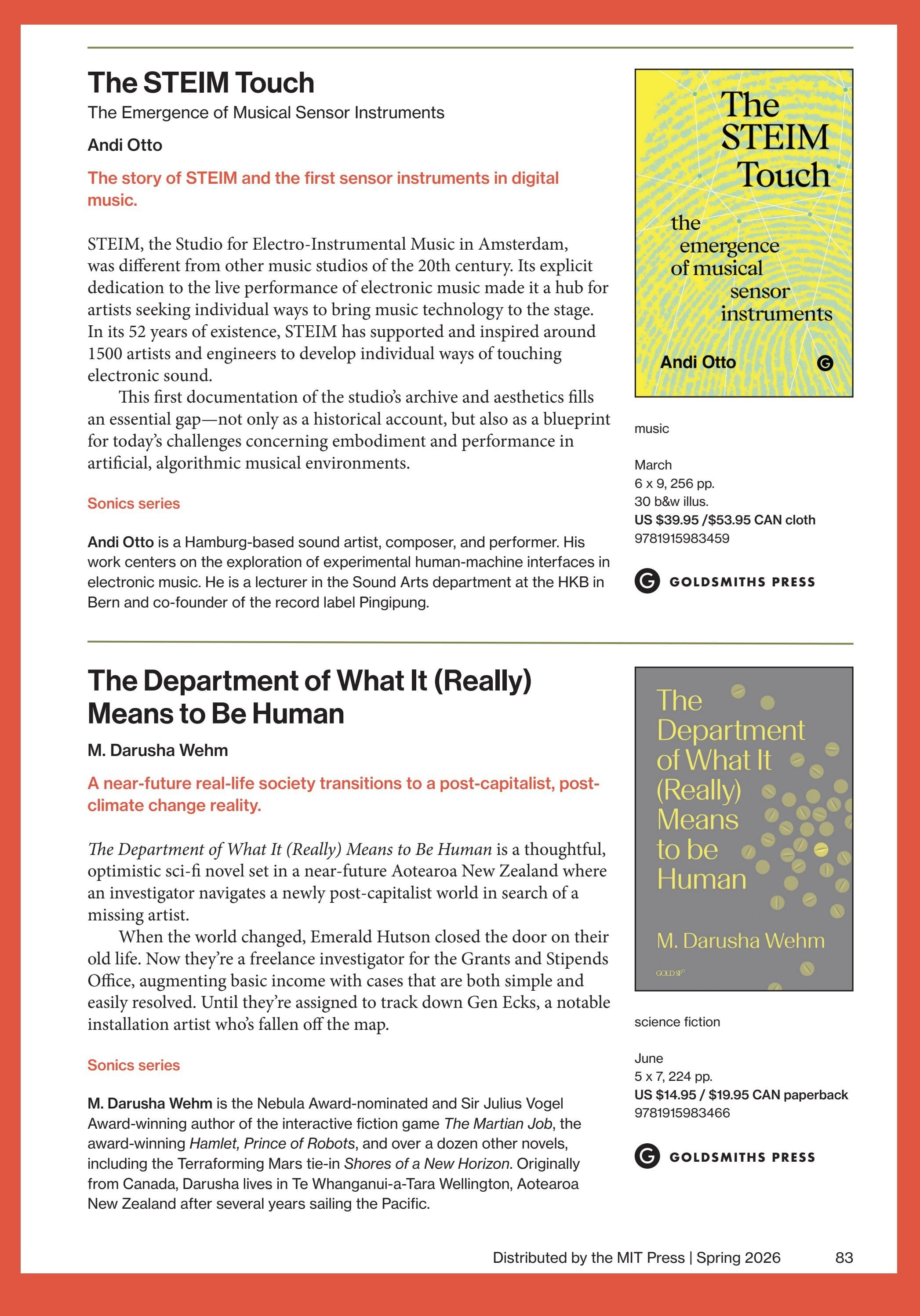 MIT Press Spring 2026 Catalog Weekly Ad January 1 - December 31, 2026