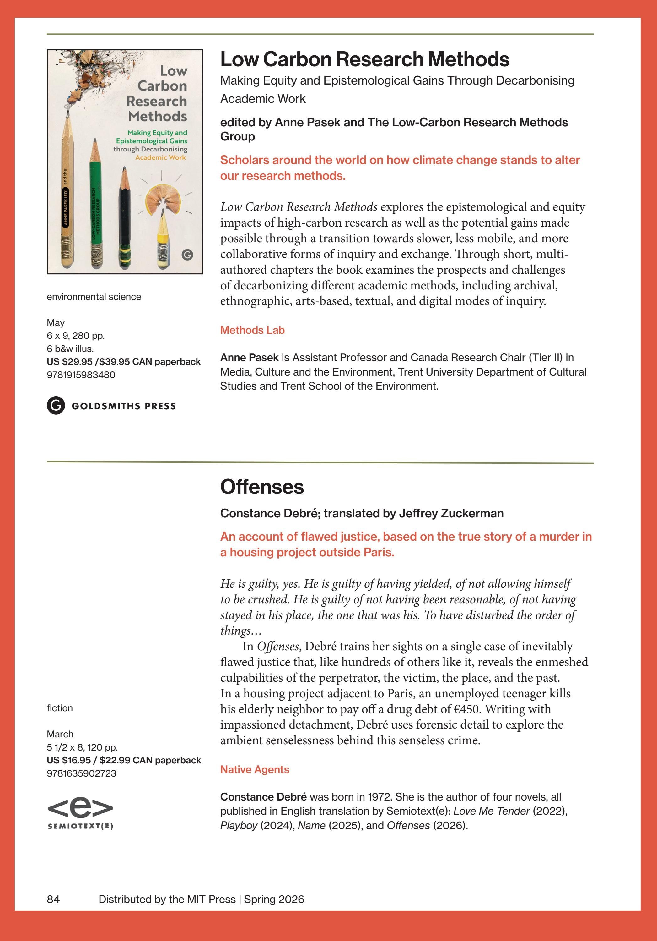MIT Press Spring 2026 Catalog Weekly Ad January 1 - December 31, 2026