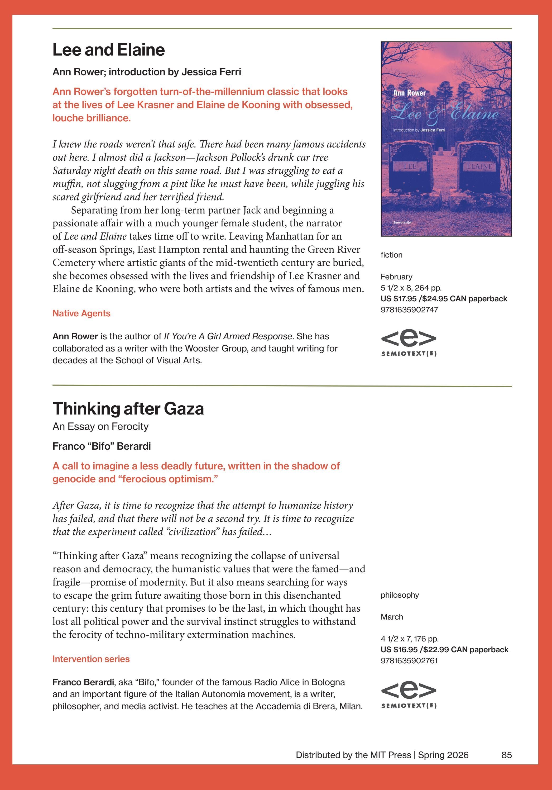 MIT Press Spring 2026 Catalog Weekly Ad January 1 - December 31, 2026