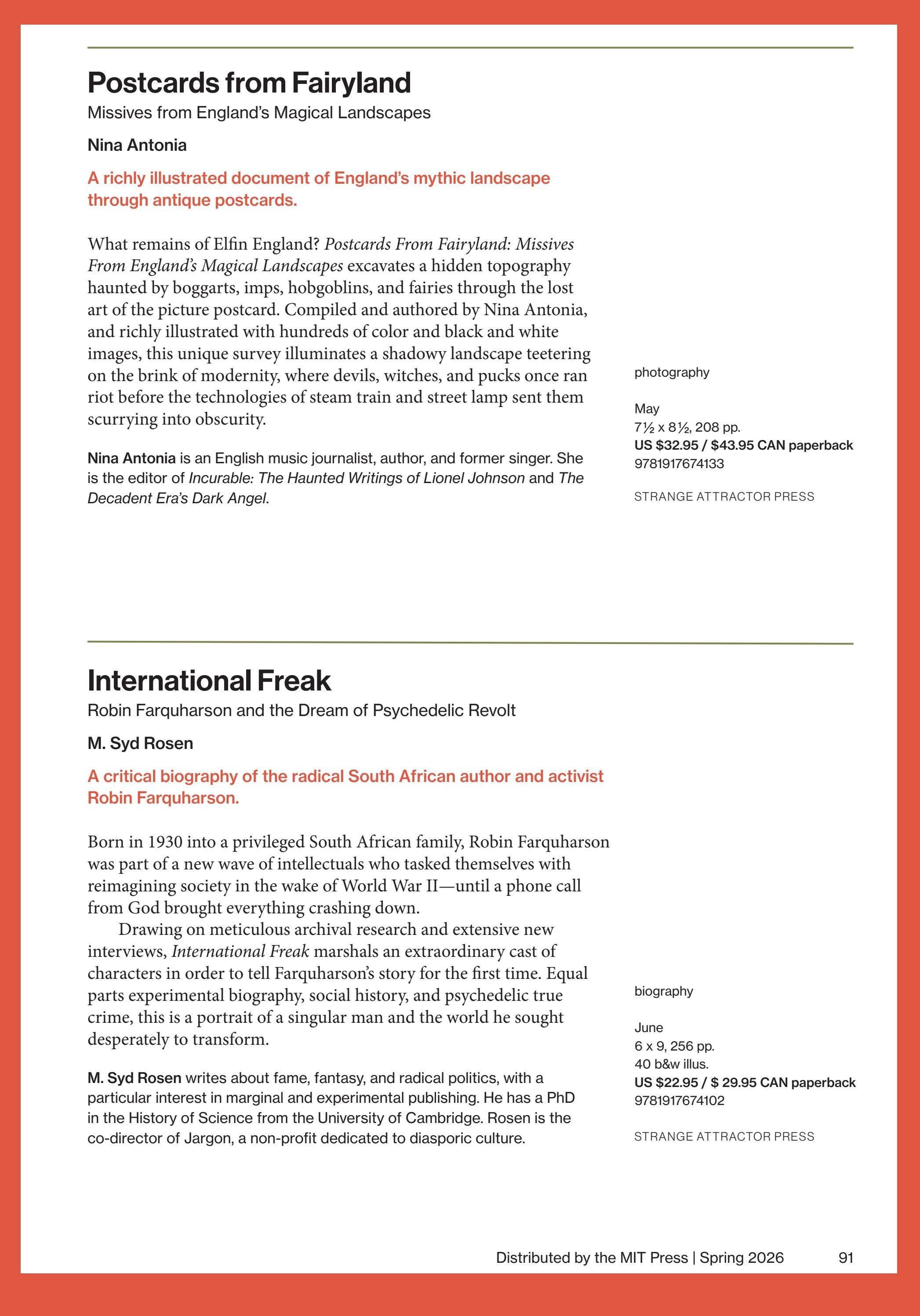 MIT Press Spring 2026 Catalog Weekly Ad January 1 - December 31, 2026