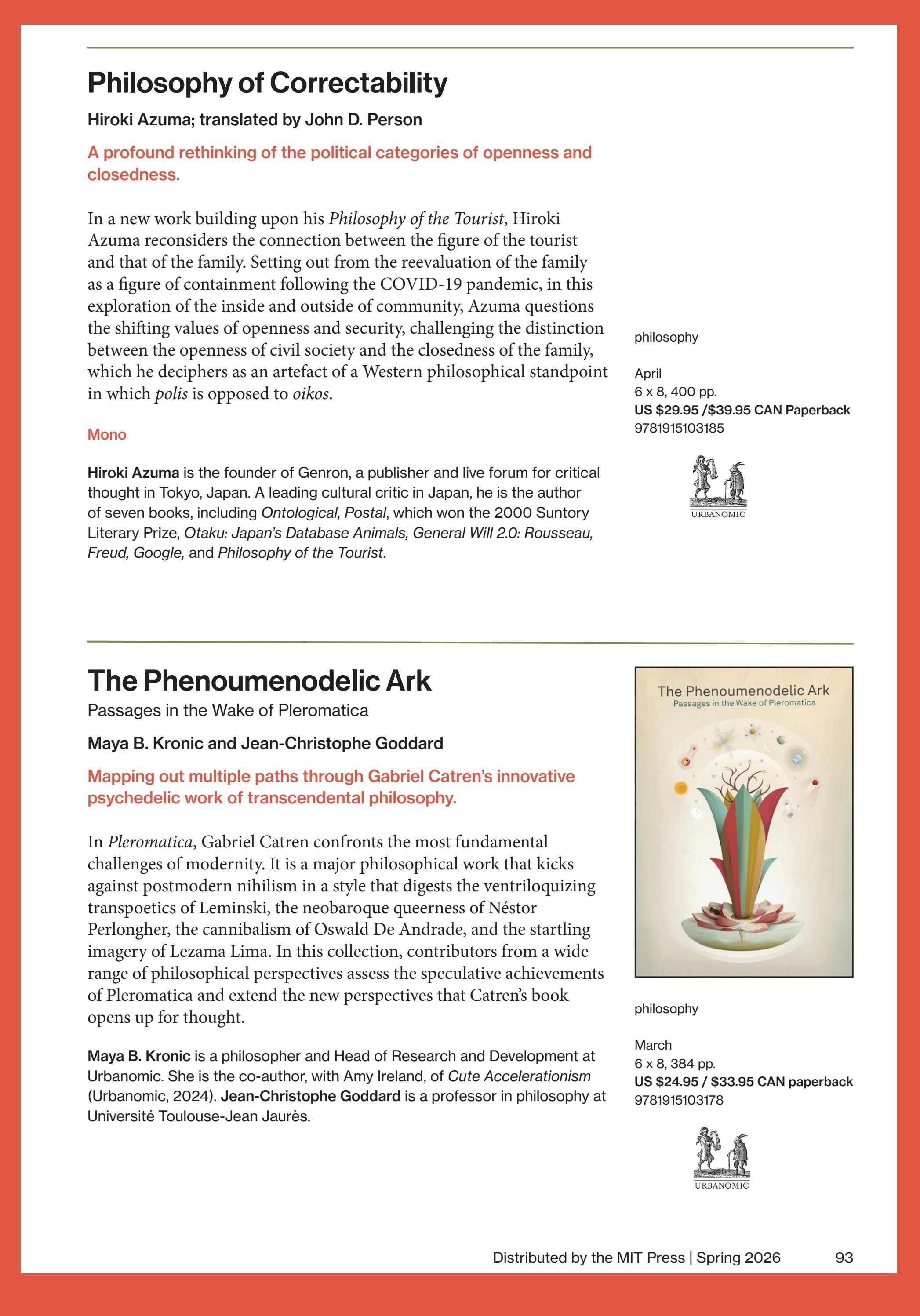 MIT Press Spring 2026 Catalog Weekly Ad January 1 - December 31, 2026