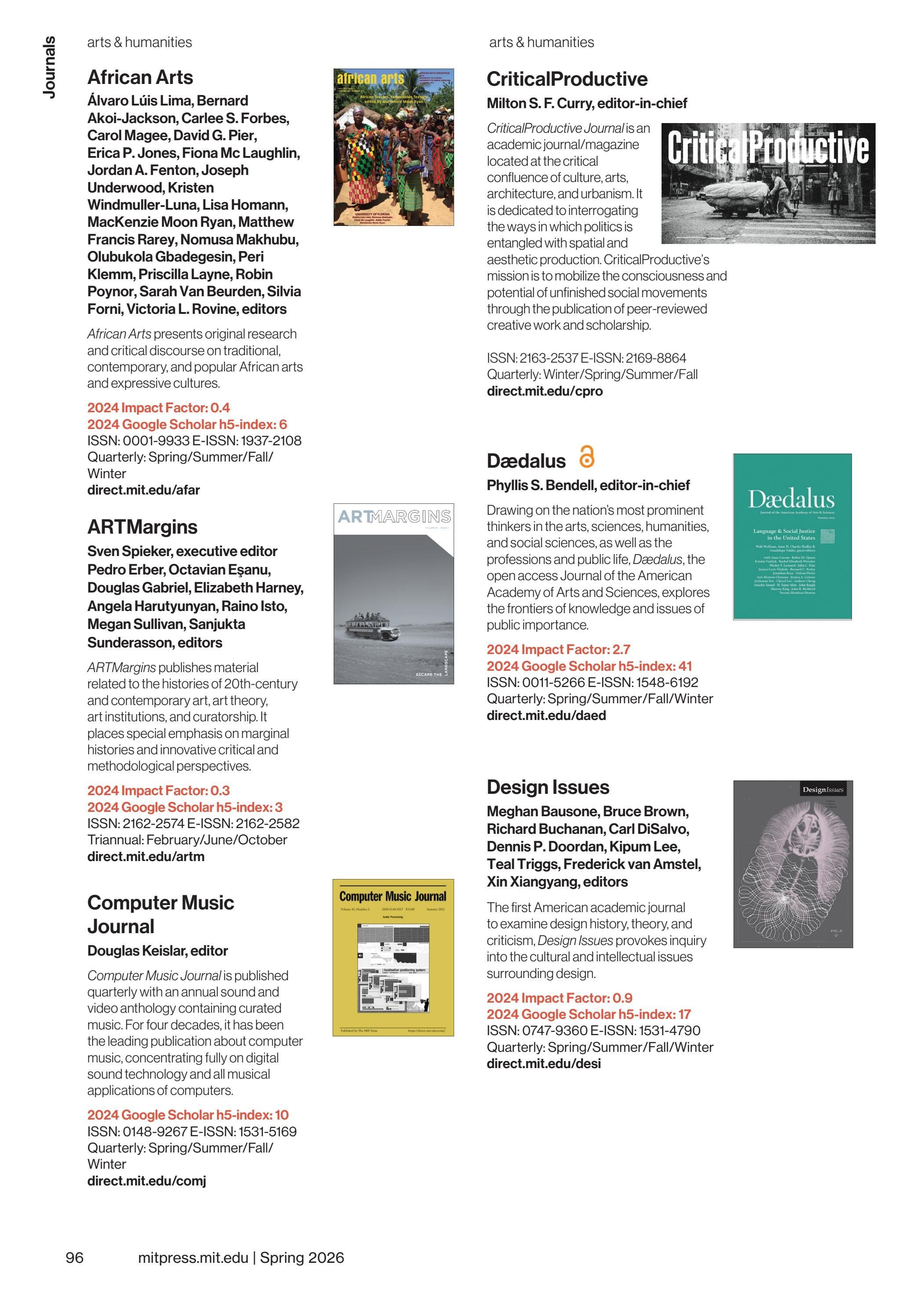 MIT Press Spring 2026 Catalog Weekly Ad January 1 - December 31, 2026