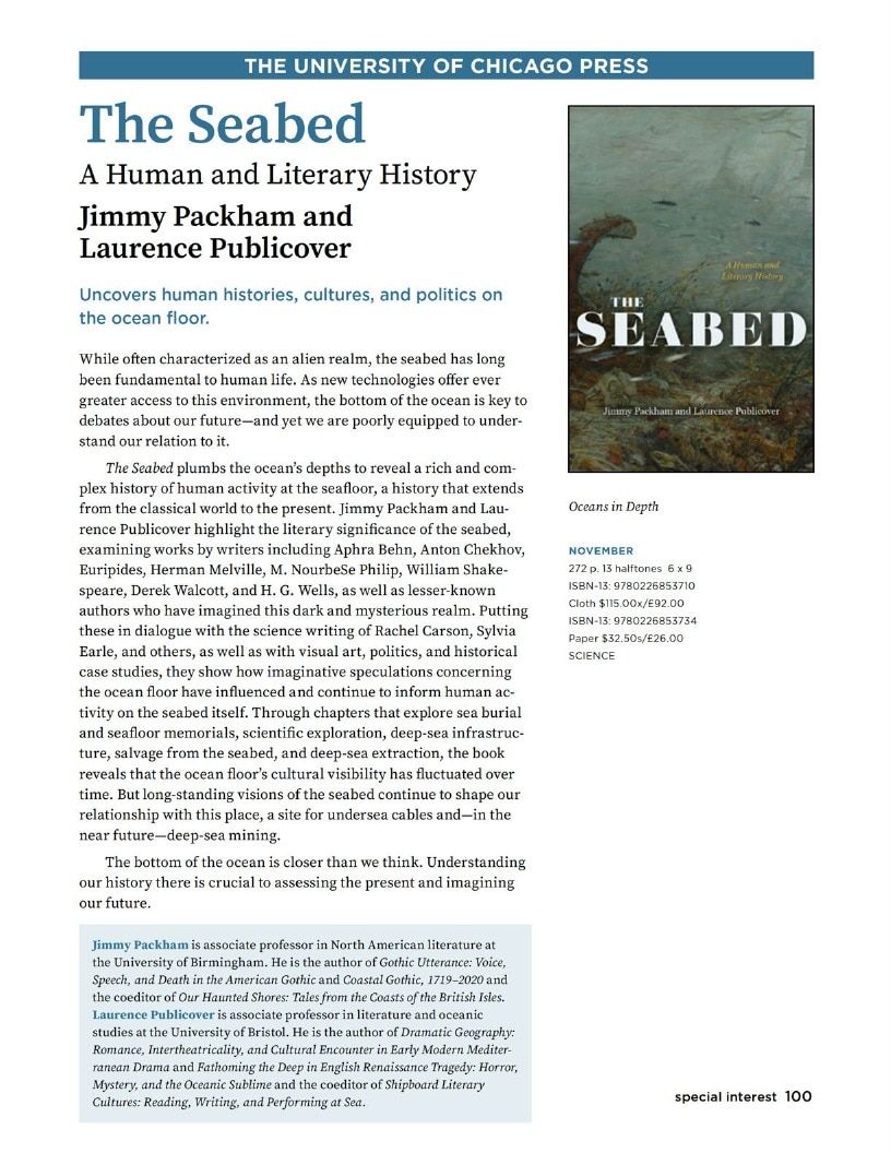 University of Chicago Press Fall 2026 Catalog Weekly Ad January 1 - December 31, 2026