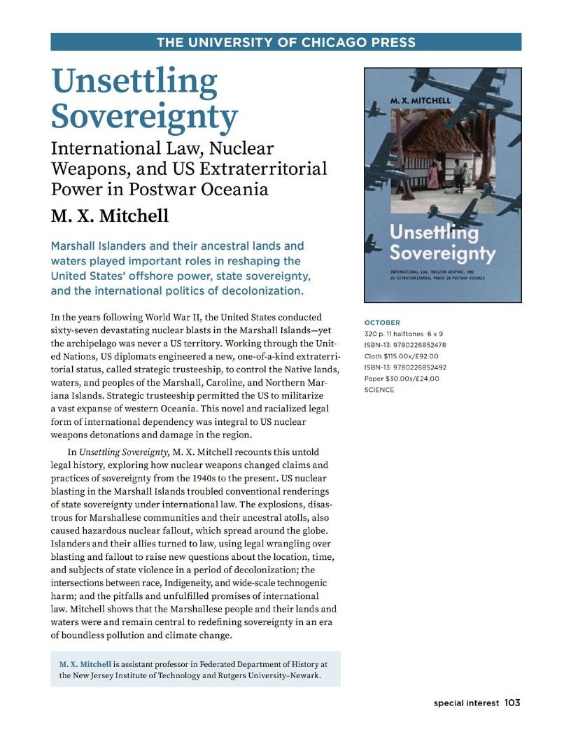 University of Chicago Press Fall 2026 Catalog Weekly Ad January 1 - December 31, 2026
