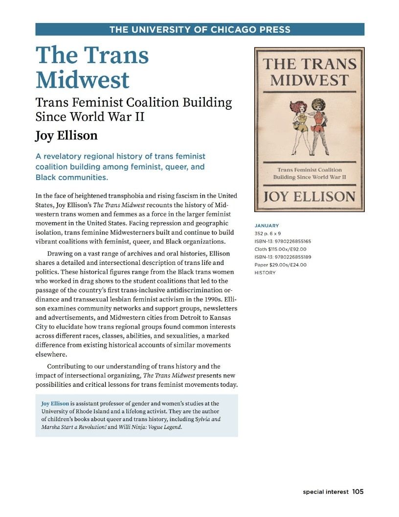 University of Chicago Press Fall 2026 Catalog Weekly Ad January 1 - December 31, 2026