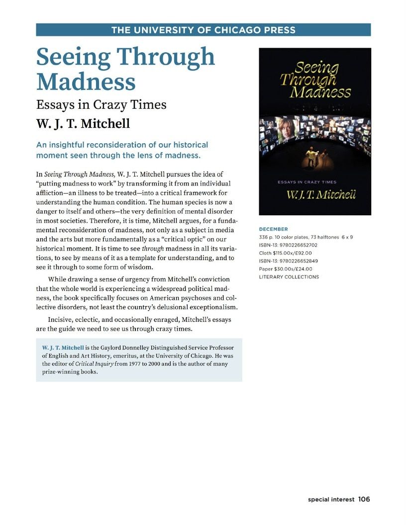 University of Chicago Press Fall 2026 Catalog Weekly Ad January 1 - December 31, 2026