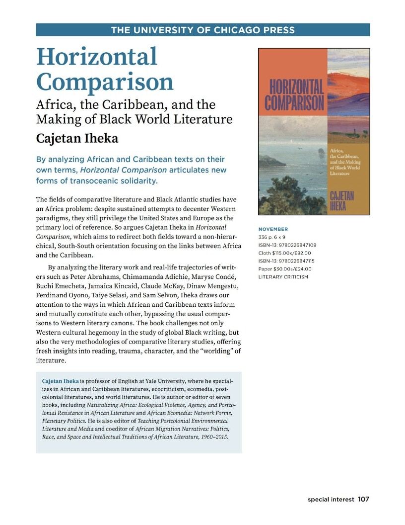 University of Chicago Press Fall 2026 Catalog Weekly Ad January 1 - December 31, 2026