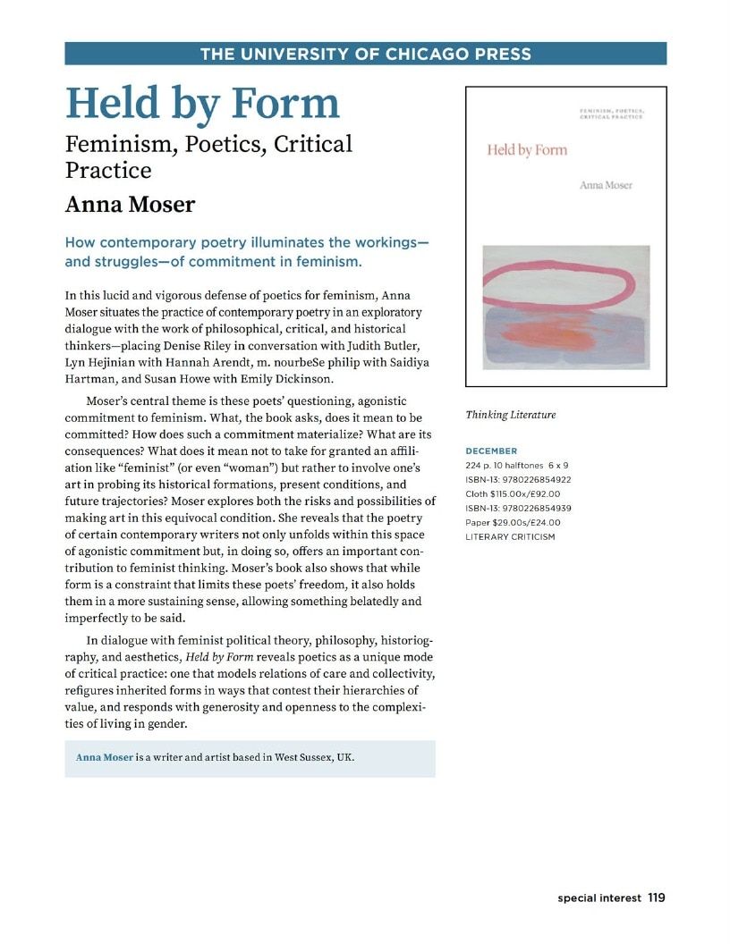 University of Chicago Press Fall 2026 Catalog Weekly Ad January 1 - December 31, 2026