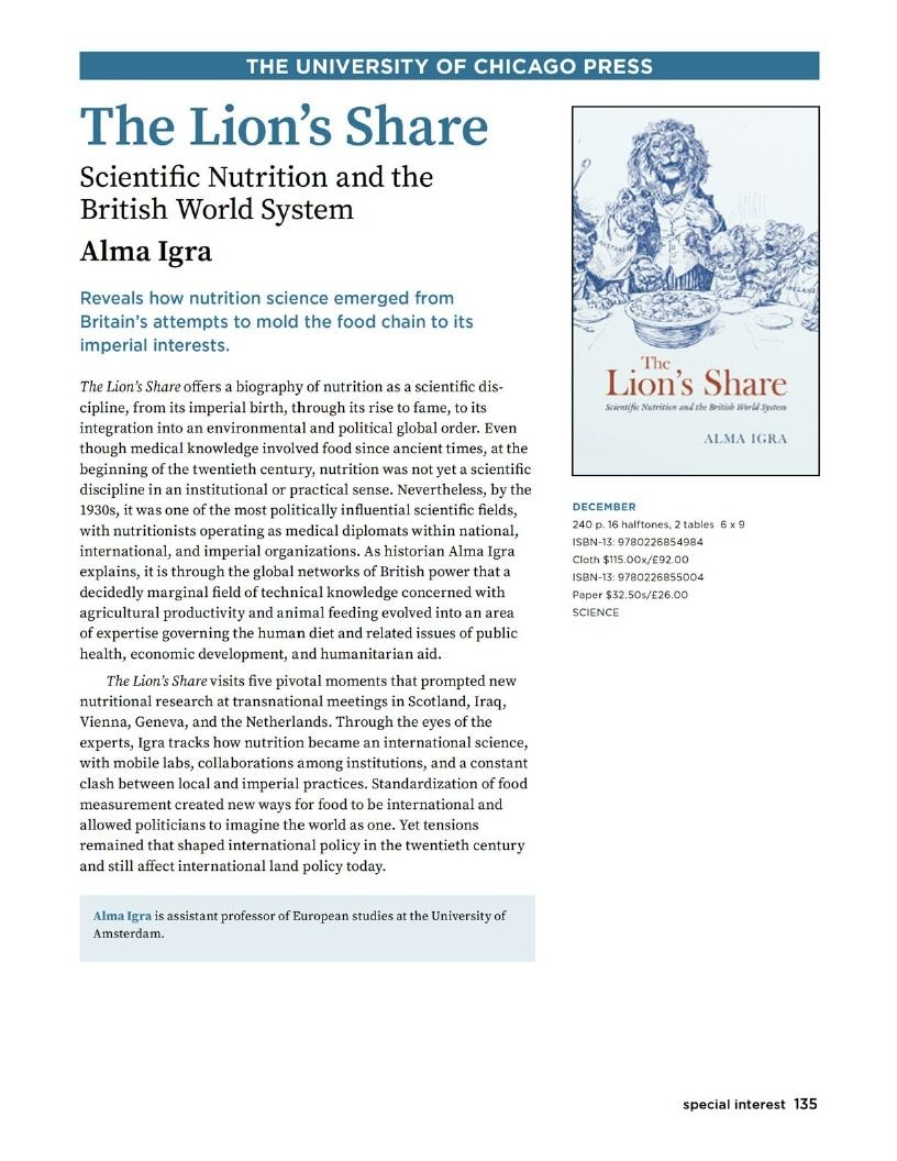 University of Chicago Press Fall 2026 Catalog Weekly Ad January 1 - December 31, 2026