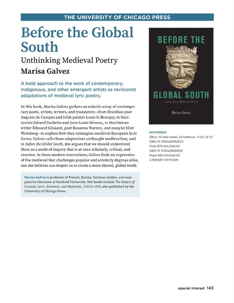 University of Chicago Press Fall 2026 Catalog Weekly Ad January 1 - December 31, 2026