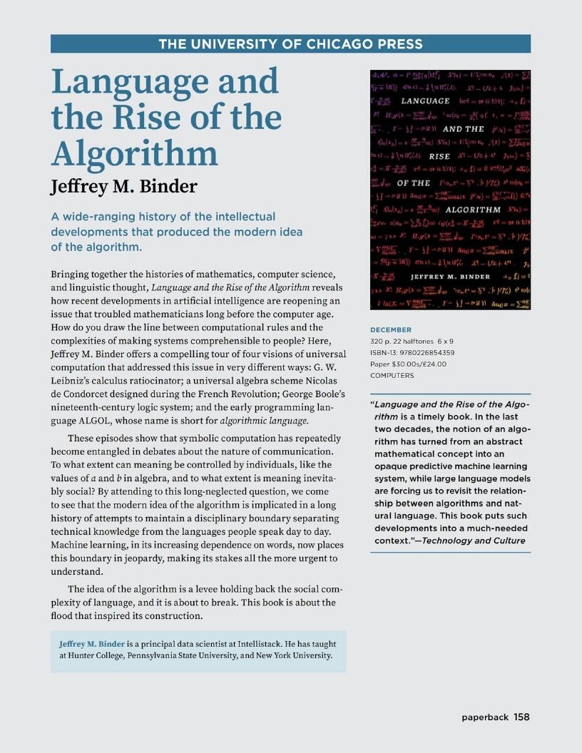 University of Chicago Press Fall 2026 Catalog Weekly Ad January 1 - December 31, 2026