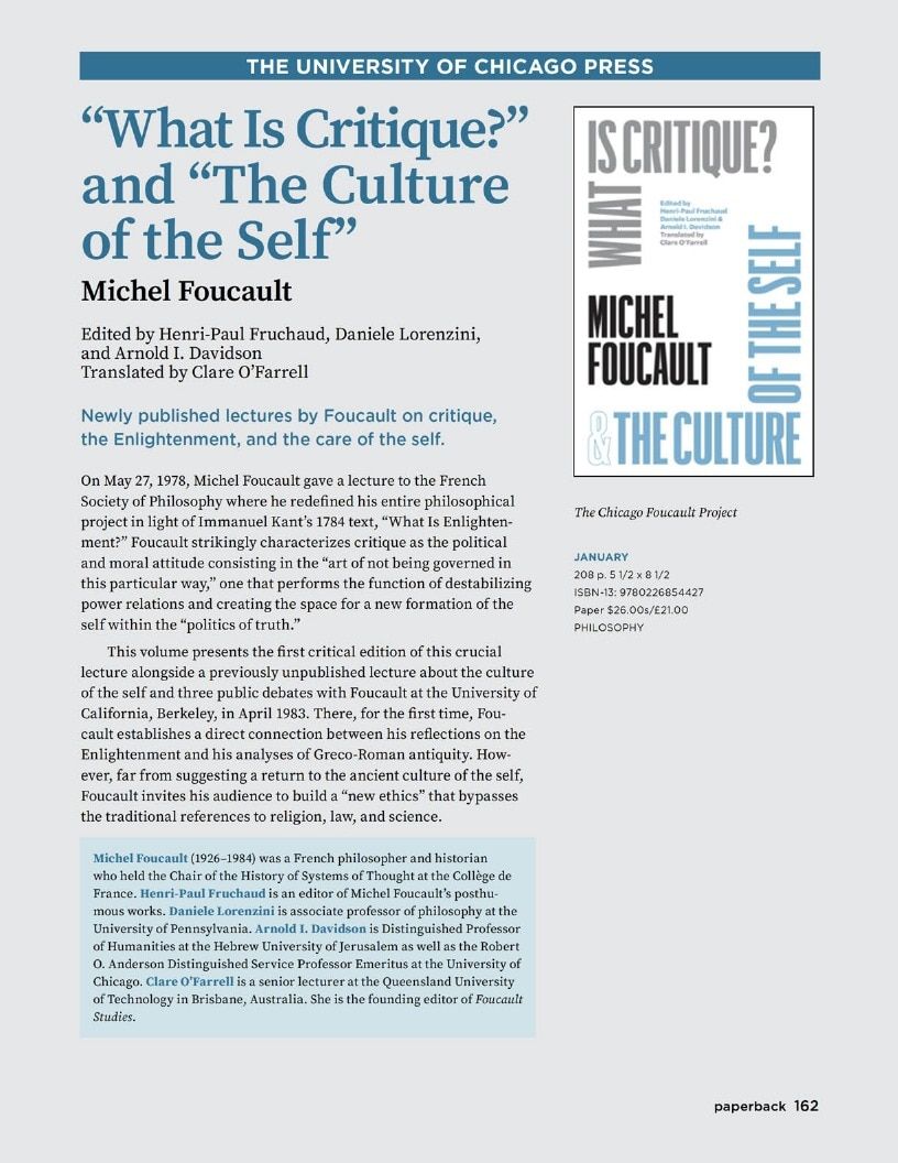 University of Chicago Press Fall 2026 Catalog Weekly Ad January 1 - December 31, 2026