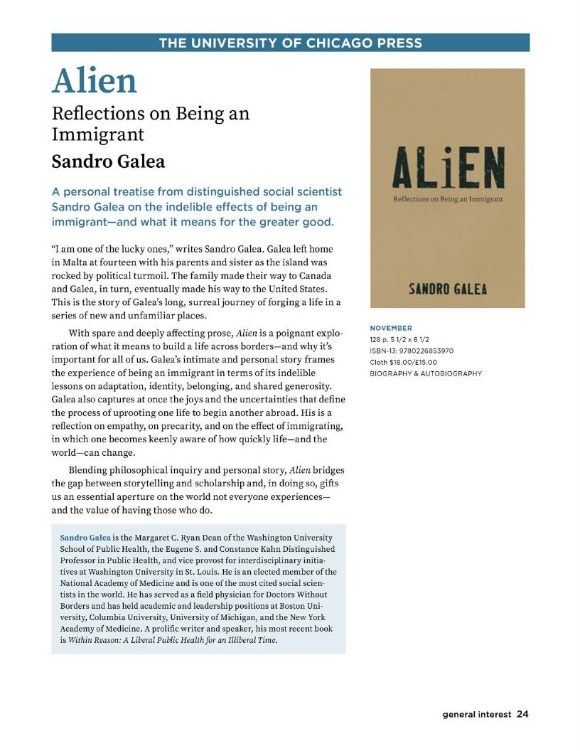 University of Chicago Press Fall 2026 Catalog Weekly Ad January 1 - December 31, 2026