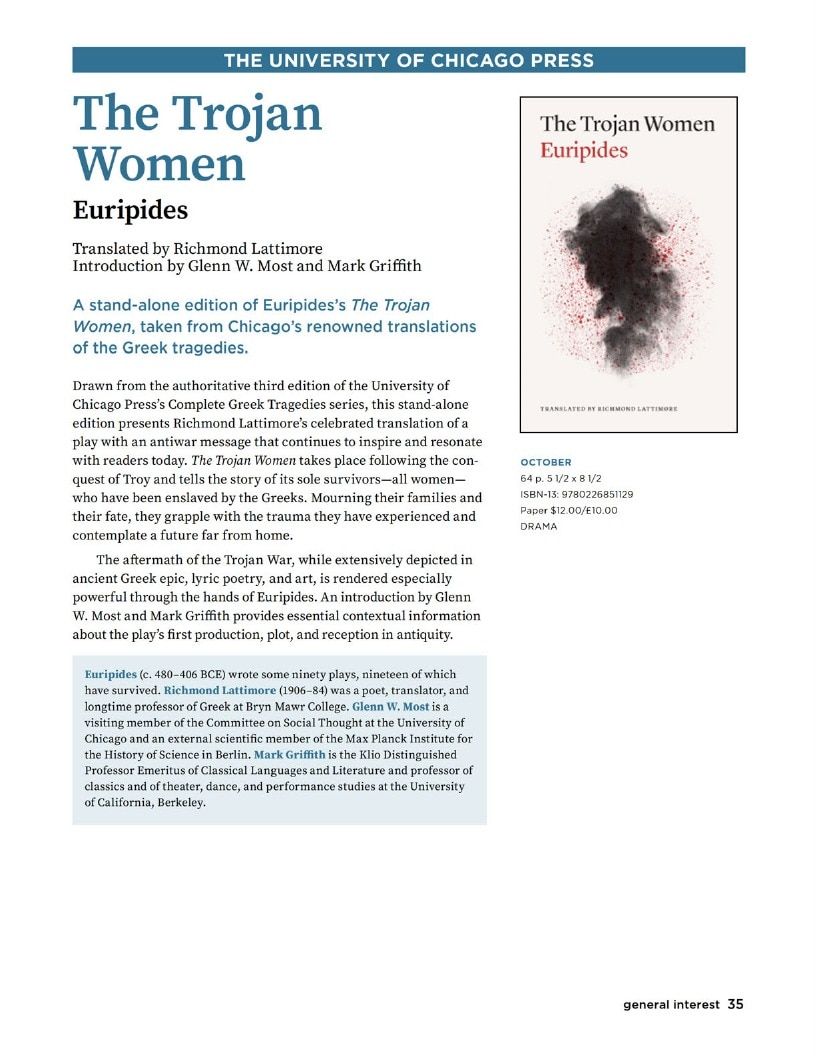 University of Chicago Press Fall 2026 Catalog Weekly Ad January 1 - December 31, 2026