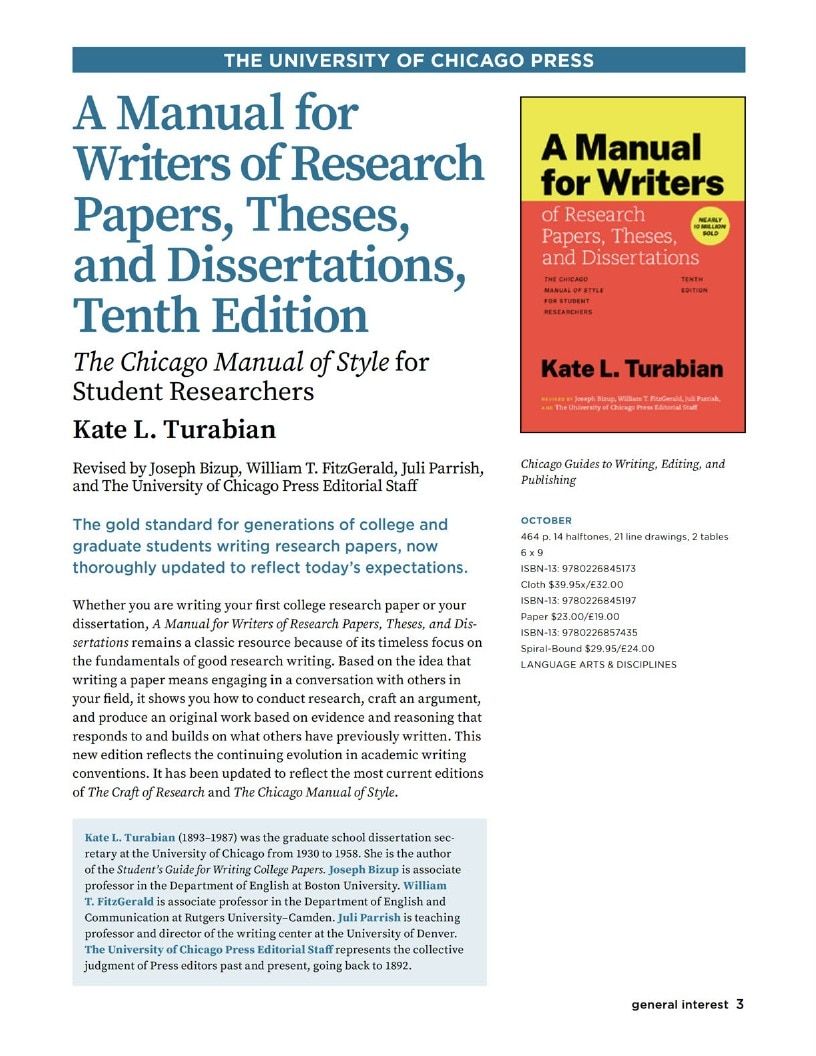 University of Chicago Press Fall 2026 Catalog Weekly Ad January 1 - December 31, 2026