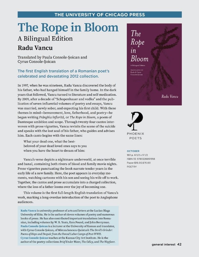 University of Chicago Press Fall 2026 Catalog Weekly Ad January 1 - December 31, 2026