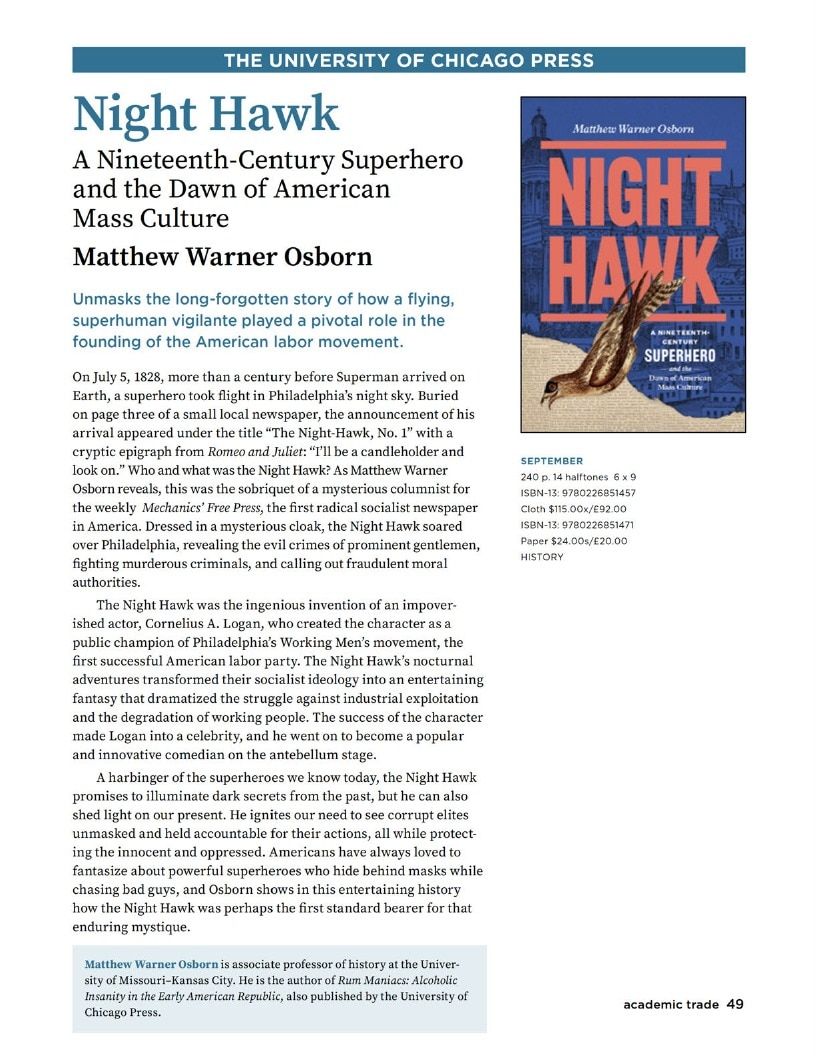 University of Chicago Press Fall 2026 Catalog Weekly Ad January 1 - December 31, 2026