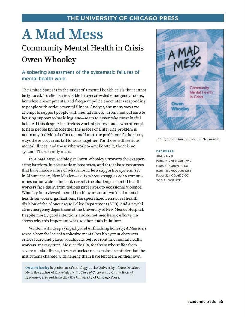University of Chicago Press Fall 2026 Catalog Weekly Ad January 1 - December 31, 2026