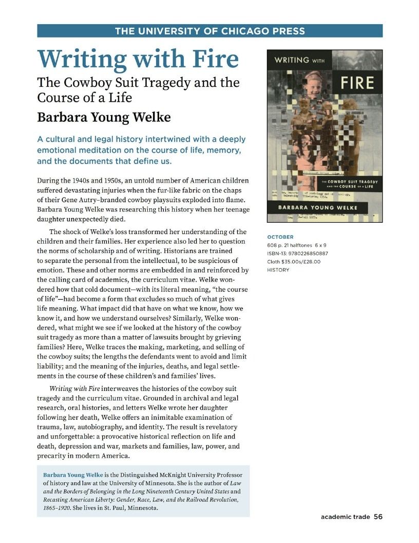 University of Chicago Press Fall 2026 Catalog Weekly Ad January 1 - December 31, 2026
