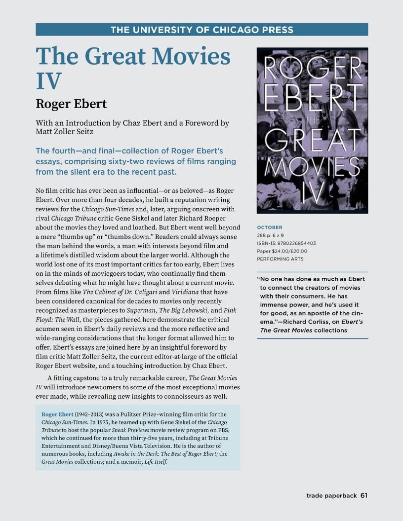 University of Chicago Press Fall 2026 Catalog Weekly Ad January 1 - December 31, 2026