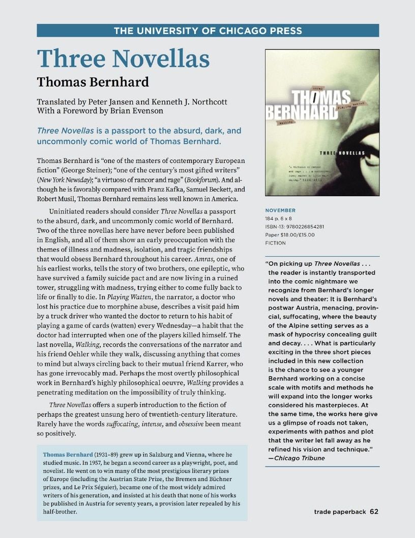 University of Chicago Press Fall 2026 Catalog Weekly Ad January 1 - December 31, 2026