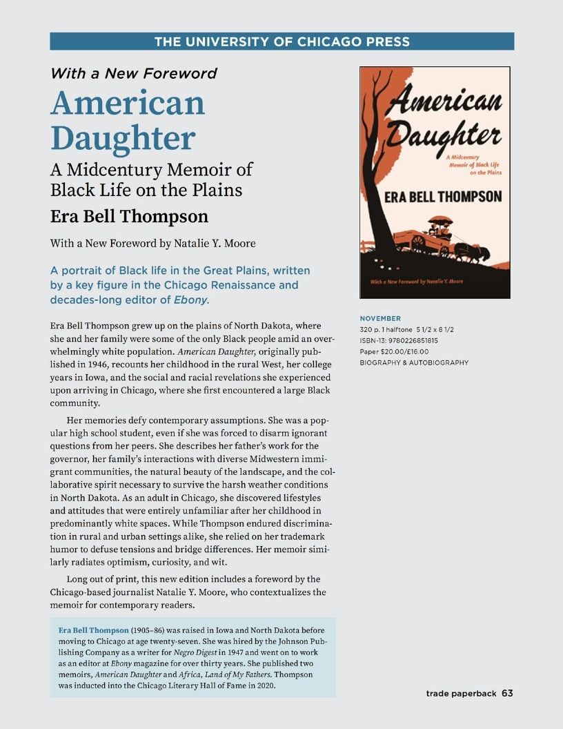 University of Chicago Press Fall 2026 Catalog Weekly Ad January 1 - December 31, 2026