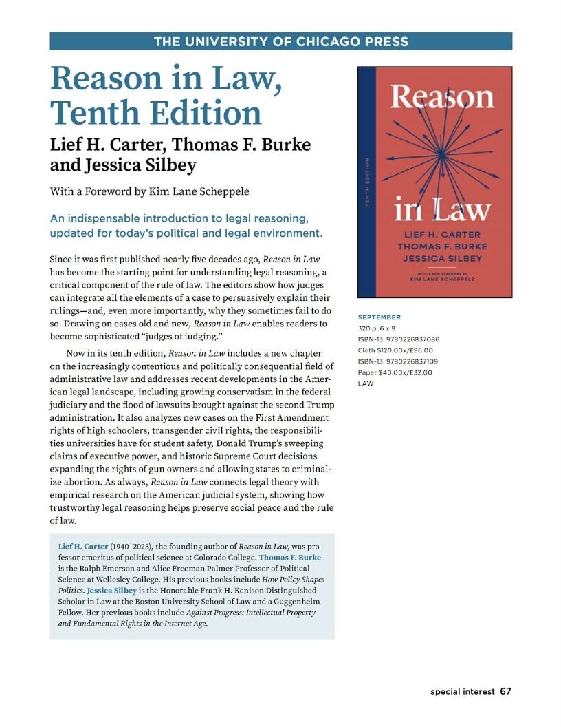 University of Chicago Press Fall 2026 Catalog Weekly Ad January 1 - December 31, 2026