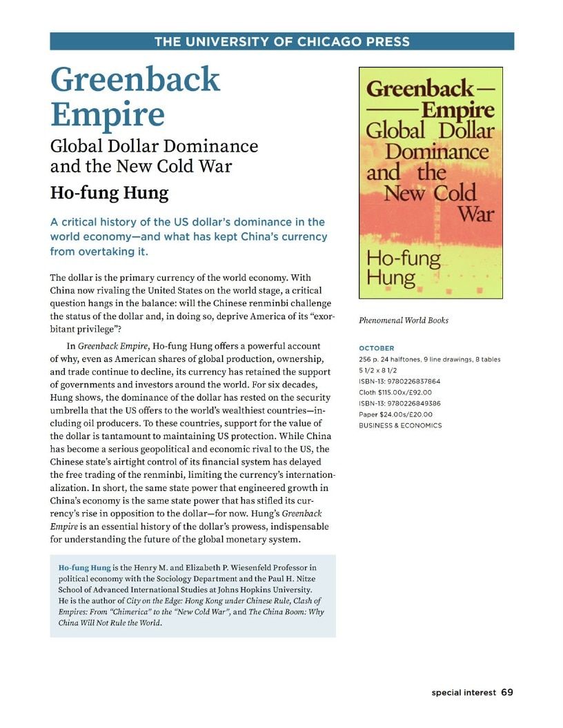 University of Chicago Press Fall 2026 Catalog Weekly Ad January 1 - December 31, 2026