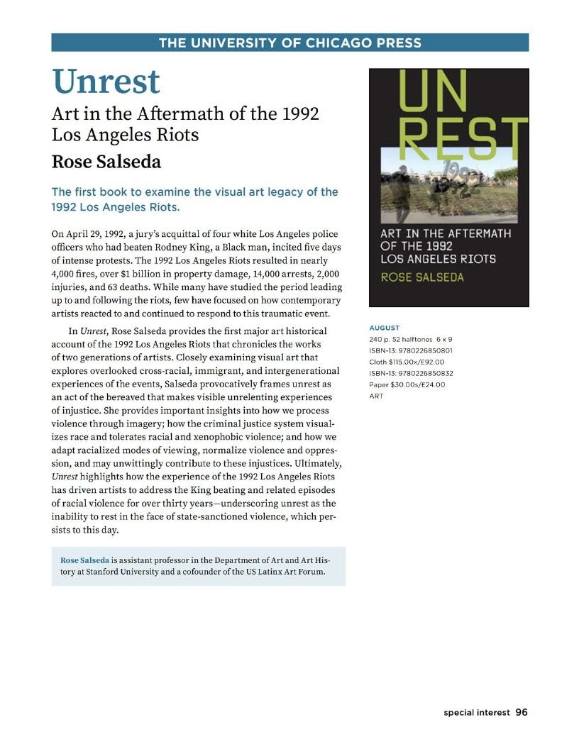 University of Chicago Press Fall 2026 Catalog Weekly Ad January 1 - December 31, 2026