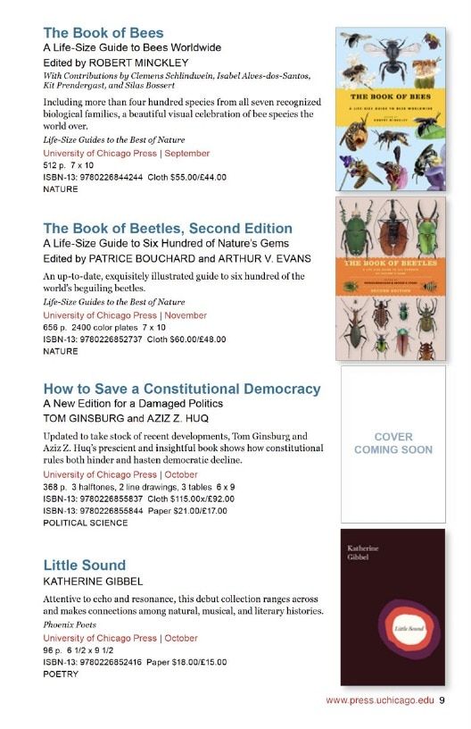 University of Chicago Press Fall 2026 International Catalog Weekly Ad January 1 - December 31, 2026