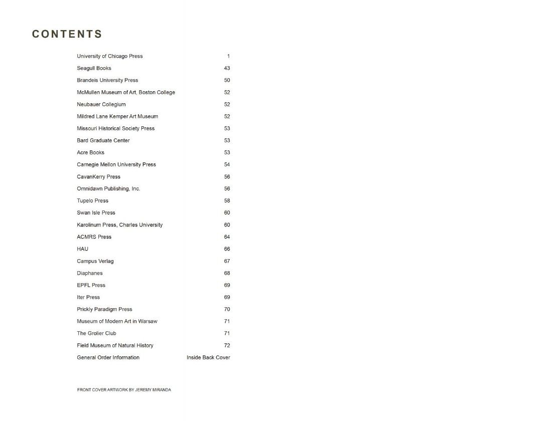 University of Chicago Press Fall 2026 International Catalog Weekly Ad January 1 - December 31, 2026