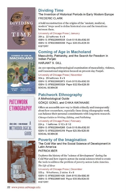 University of Chicago Press Fall 2026 International Catalog Weekly Ad January 1 - December 31, 2026