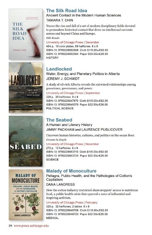 University of Chicago Press Fall 2026 International Catalog Weekly Ad January 1 - December 31, 2026