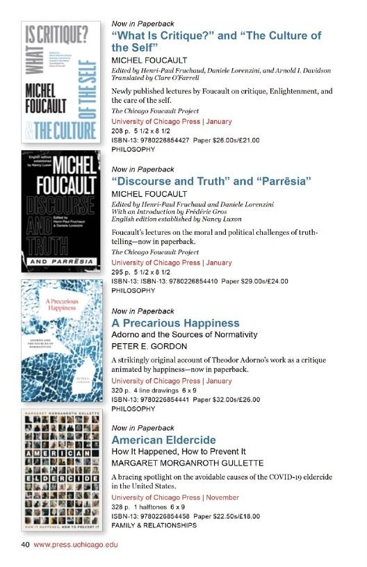 University of Chicago Press Fall 2026 International Catalog Weekly Ad January 1 - December 31, 2026