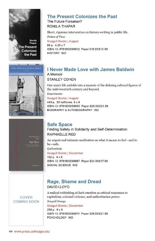 University of Chicago Press Fall 2026 International Catalog Weekly Ad January 1 - December 31, 2026