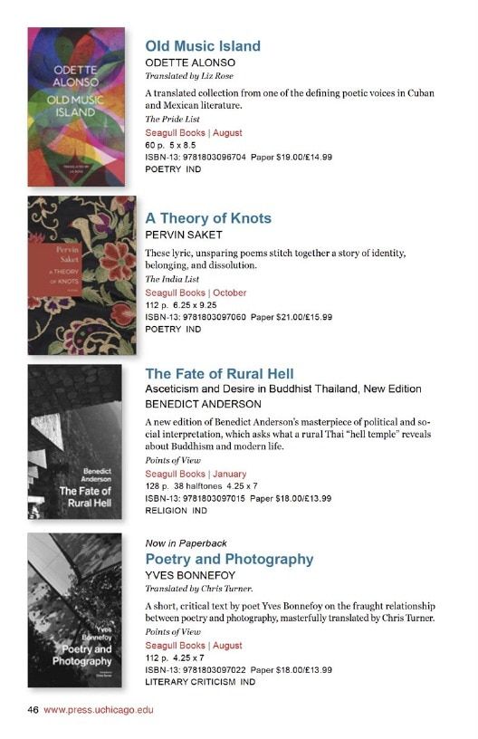 University of Chicago Press Fall 2026 International Catalog Weekly Ad January 1 - December 31, 2026