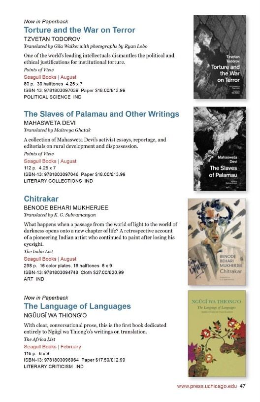 University of Chicago Press Fall 2026 International Catalog Weekly Ad January 1 - December 31, 2026